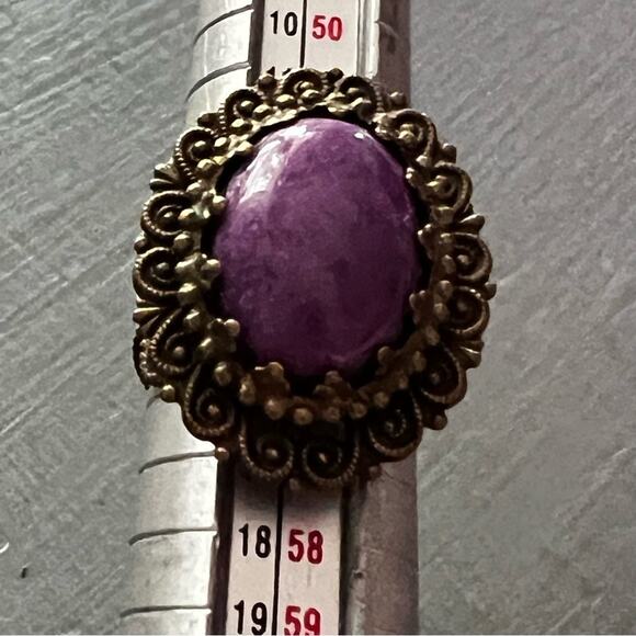 Sorrelli Brass Tone Adjustable Ring Size 7 - Picture 5 of 7